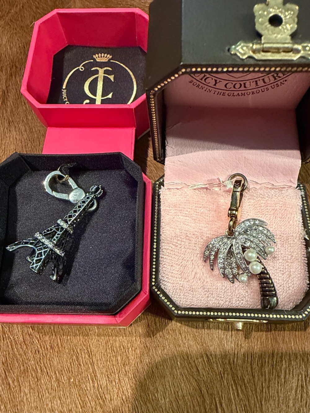 Vintage Y2K Juicy couture cute Paris/ palm charms for charm bracelet/necklace